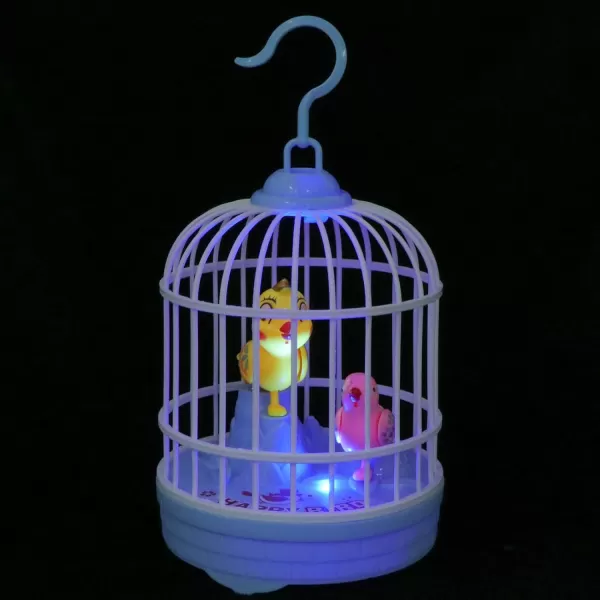 imageToyvian Childrens Toys Chirping Bird in Cage Voice Activated Induction Birds Bird Cage Toy Fluttering Birds Toys Gifts Educational Toy for Kids Children Without Battery Kids Musical ToysPicture 3