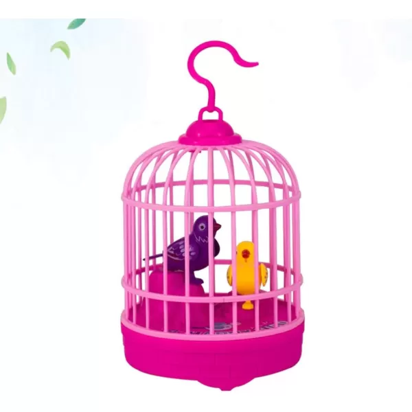 imageToyvian Childrens Toys Chirping Bird in Cage Voice Activated Induction Birds Bird Cage Toy Fluttering Birds Toys Gifts Educational Toy for Kids Children Without Battery Kids Musical ToysPicture 1