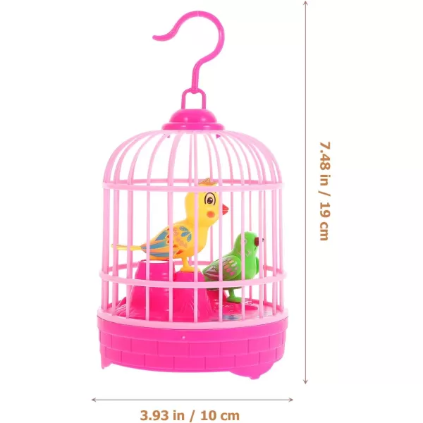 imageToyvian Childrens Toys Chirping Bird in Cage Voice Activated Induction Birds Bird Cage Toy Fluttering Birds Toys Gifts Educational Toy for Kids Children Without Battery Kids Musical ToysPicture 1