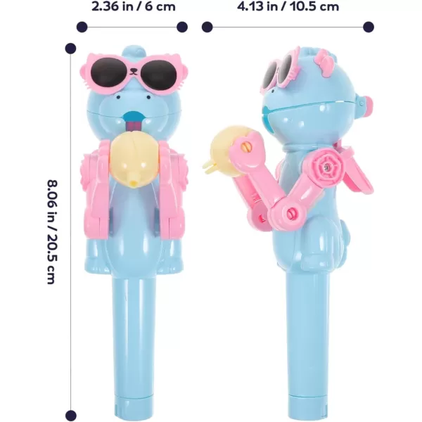 imageToyvian Lollipop Robot Holder Kids Lollipop Candy Box Cartoon Robot Lollipop Holder Popup Lollipop Holder Lollipop Robot Toys Lollipop Robot Toys Novelty Lollipop Holder Blue