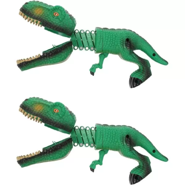 image2PCS Hungry Dinosaur Grabber Hungry Dino Grabber Toys Plastic Dinosaur Hand Puppet Toys Small Dino Figure Dinosaur Hand Puppet Toys Puppet Green Dinosaur Grabber Toys