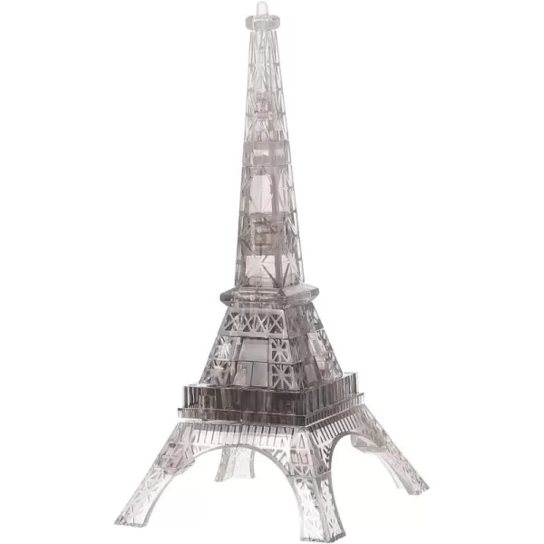 image3D Transparent Eiffel Tower Puzzle Crystal Jigsaw Puzzle Eiffel Jigsaw Pieces Building Blocks Brain Teaser Educational Early Learning Jigsaw GreyGrey