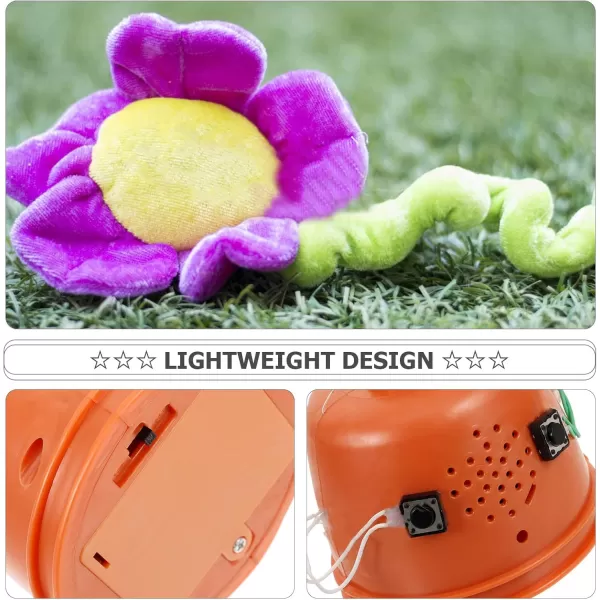 imageDIY Repeating Recording Talking Cactus Sunflower Sing and Dance Toy  Electronic Light up Cactus  Baby Talking Cactus Writhing Flower Light up Toy First Birthday for Boys