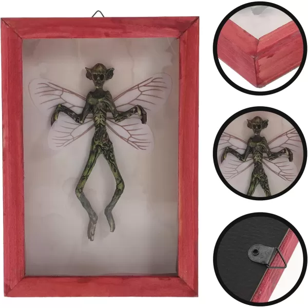 imageDecoration Creepy Skeleton Prop Halloween Horror Portrait Haunted Wall Decoration Creepy Specimen Decor Adorable Specimen Decor Creepy Skeleton Ghost Wood Vampire