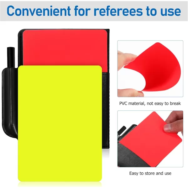 imageFootball Referee Red Yellow Cards Soccer Penalty Tossing Flags Referee Accessory  Red Yellow Football Penalty Flags Referee Whistles Scorebook