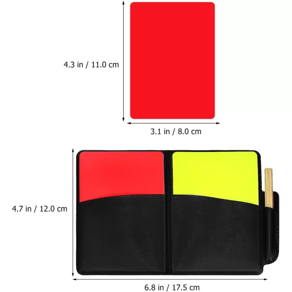 imageFootball Referee Red Yellow Cards Soccer Penalty Tossing Flags Referee Accessory  Red Yellow Football Penalty Flags Referee Whistles Scorebook