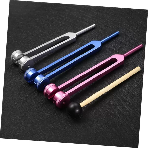 imageToyvian 1 Set Ear Tuning Fork 528 Hz Tuning Fork Music Tuning Accessories Tuning Fork for Ears Weighted Tuning Forks Chakra Tuning Forks Nervous Ear Fork Otto Aluminum Wood Tuning Fork SetBlue