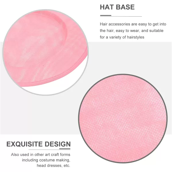 imageToyvian 2 Pack Fascinator Hat Base Church Wedding hat Base Women Sinamay Base Sinamay hat Base Women Sinamay HatPink