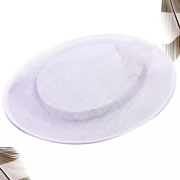 imageToyvian 2 Pack Fascinator Hat Base Church Wedding hat Base Women Sinamay Base Sinamay hat Base Women Sinamay HatWhite