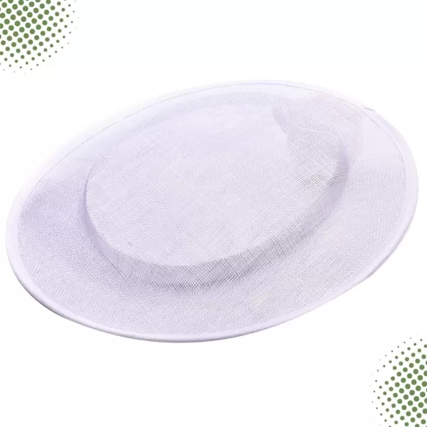 imageToyvian 2 Pack Fascinator Hat Base Church Wedding hat Base Women Sinamay Base Sinamay hat Base Women Sinamay HatWhite