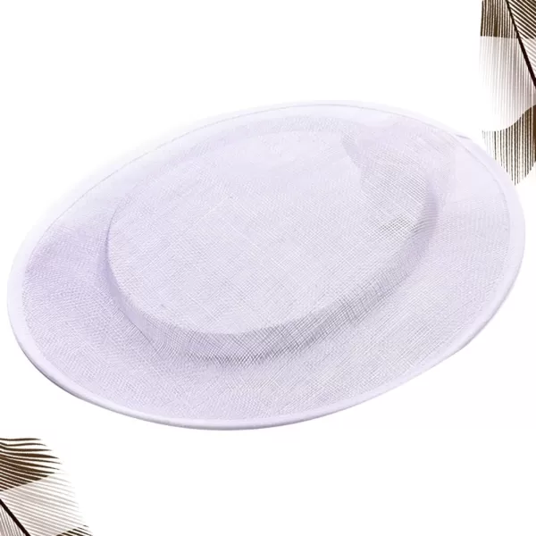 imageToyvian 2 Pack Fascinator Hat Base Church Wedding hat Base Women Sinamay Base Sinamay hat Base Women Sinamay HatWhitex2pcs