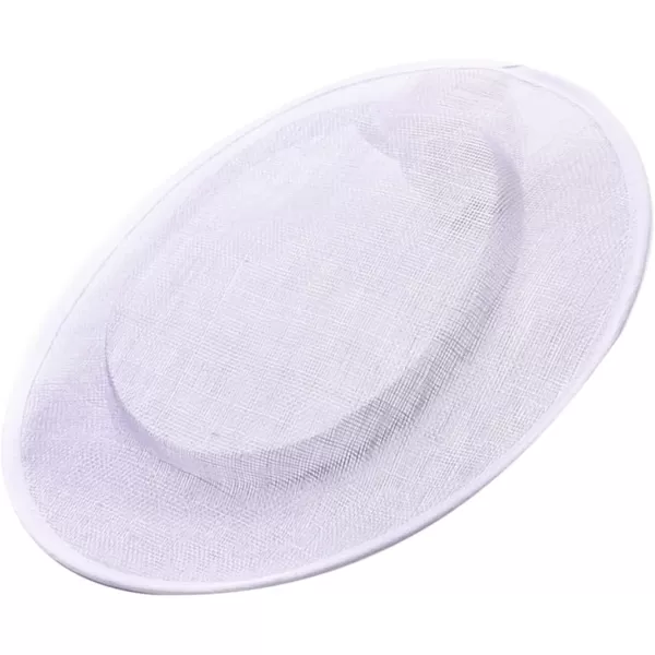 imageToyvian 2 Pack Fascinator Hat Base Church Wedding hat Base Women Sinamay Base Sinamay hat Base Women Sinamay HatWhitex2pcs