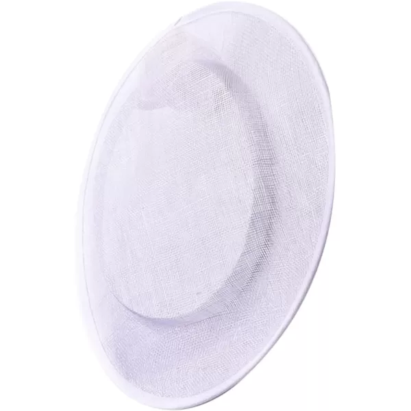 imageToyvian 2 Pack Fascinator Hat Base Church Wedding hat Base Women Sinamay Base Sinamay hat Base Women Sinamay HatWhitex2pcs