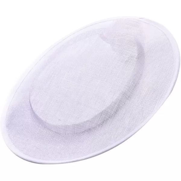 imageToyvian 2 Pack Fascinator Hat Base Church Wedding hat Base Women Sinamay Base Sinamay hat Base Women Sinamay HatWhitex3pcs