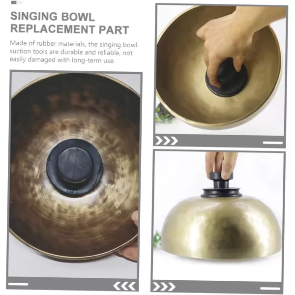 imageToyvian 2pcs Nepali Singing Bowl Suction Tool Singing Bowl Handles Tools Bowl Lifting Tool Bowl Lifter Sound Bowl Supplies Singing Bowl Suction Cup Suction Cups Glass Rubber Component