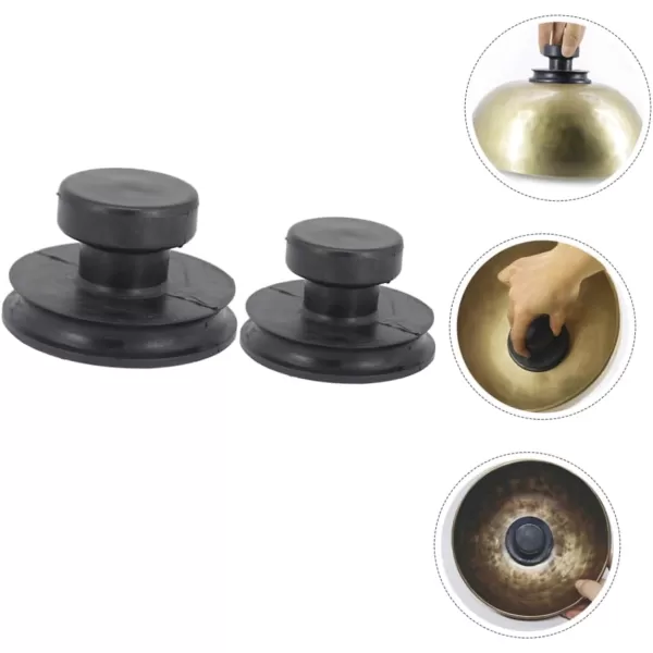 imageToyvian 2pcs Nepali Singing Bowl Suction Tool Singing Bowl Handles Tools Bowl Lifting Tool Bowl Lifter Sound Bowl Supplies Singing Bowl Suction Cup Suction Cups Glass Rubber Component