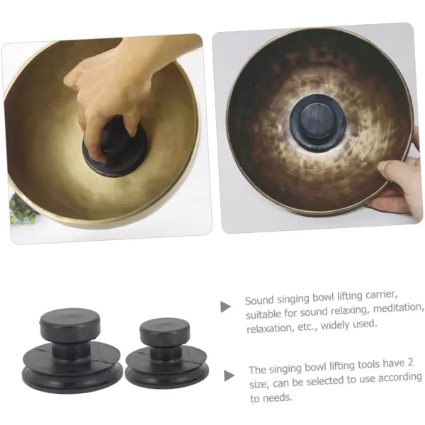 imageToyvian 2pcs Nepali Singing Bowl Suction Tool Singing Bowl Handles Tools Bowl Lifting Tool Bowl Lifter Sound Bowl Supplies Singing Bowl Suction Cup Suction Cups Glass Rubber Component