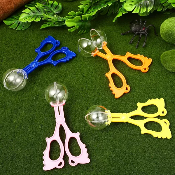 imageToyvian 4PCS Bugs Catcher Insect Catch Scissors for Kids 35 Plastic Bugs Catcher Nature Gifts  Outdoor Explorer Kit