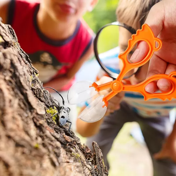 imageToyvian 4PCS Bugs Catcher Insect Catch Scissors for Kids 35 Plastic Bugs Catcher Nature Gifts  Outdoor Explorer Kit