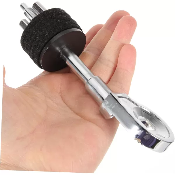 imageToyvian Cymbal Head Cymbal Arm with Rotating Grabber Cymbal Stacker Mount Cymbal Stand Arm Cymbal Boom Attachment Clamp Cymbal Holder Adjustable Legs Metal Connection Clip Drum Kit