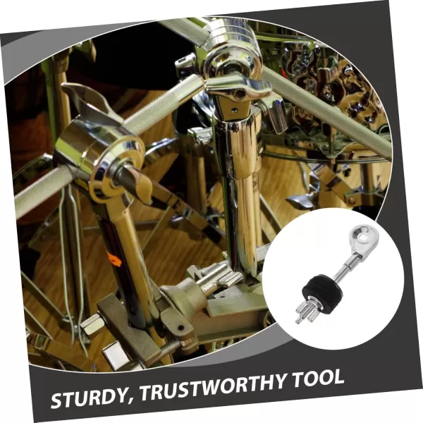 imageToyvian Cymbal Head Cymbal Arm with Rotating Grabber Cymbal Stacker Mount Cymbal Stand Arm Cymbal Boom Attachment Clamp Cymbal Holder Adjustable Legs Metal Connection Clip Drum Kit