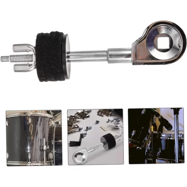 imageToyvian Cymbal Head Cymbal Arm with Rotating Grabber Cymbal Stacker Mount Cymbal Stand Arm Cymbal Boom Attachment Clamp Cymbal Holder Adjustable Legs Metal Connection Clip Drum Kit