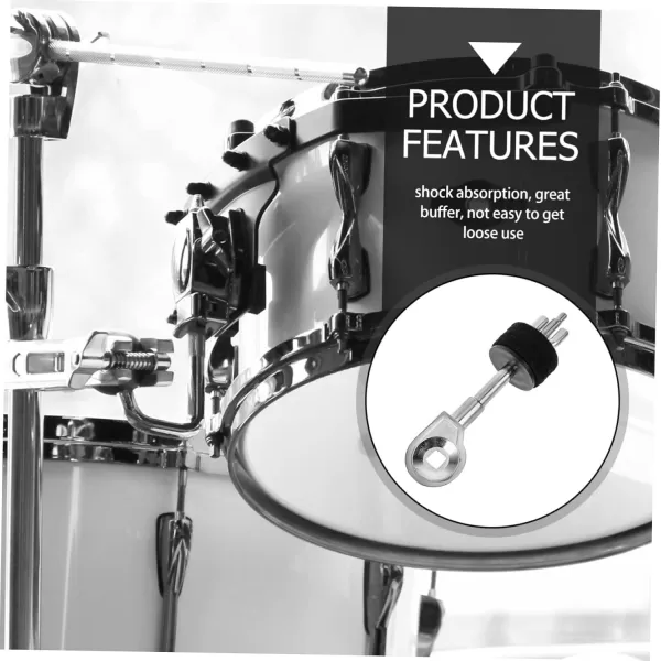 imageToyvian Cymbal Head Cymbal Arm with Rotating Grabber Cymbal Stacker Mount Cymbal Stand Arm Cymbal Boom Attachment Clamp Cymbal Holder Adjustable Legs Metal Connection Clip Drum Kit