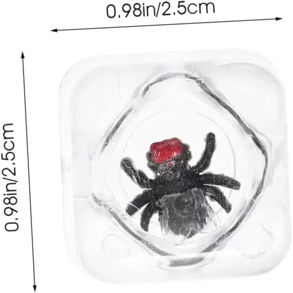 imageToyvian Reptile Toys 6pcs Tricky Ice Cube Prank Ice Cubes with Bugs Fake Ice Cubes with Toy Plastic Acrylic Funny Spider Ice Cube with Ice with Insect Caterpillar Game Props ChildAs Shown1