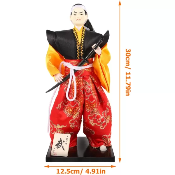 imageToyvian Samurai Figure Collectable Doll Japanese Samurai Statue Action Figurine Ornament Samurai Japanese Figurine Ornament Desktop Decor