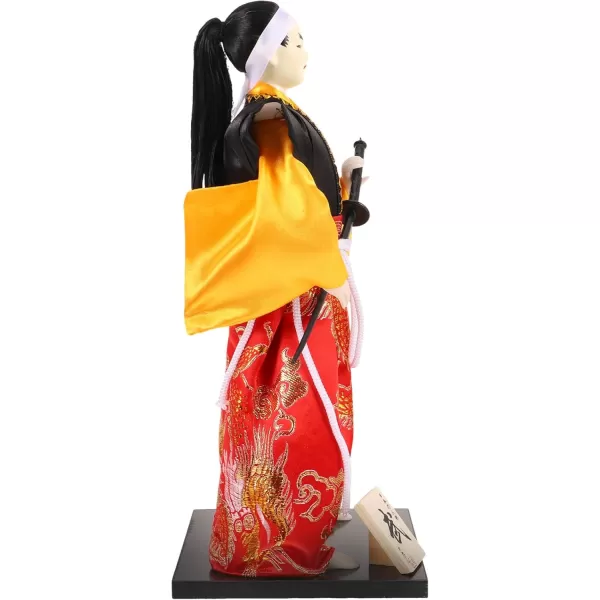 imageToyvian Samurai Figure Collectable Doll Japanese Samurai Statue Action Figurine Ornament Samurai Japanese Figurine Ornament Desktop Decor