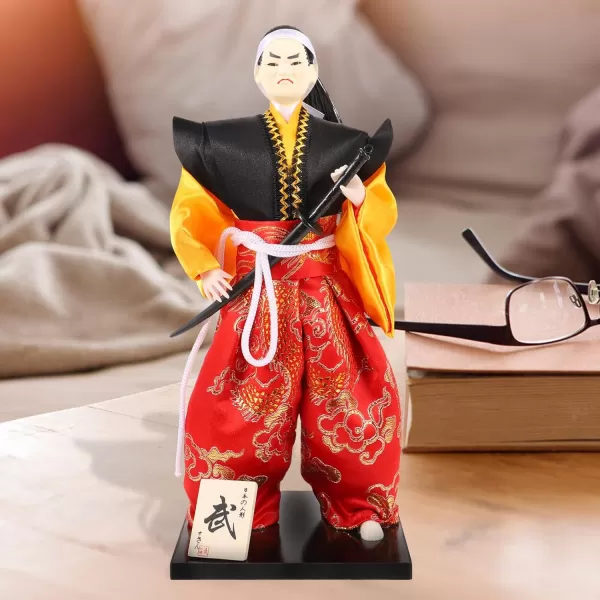 imageToyvian Samurai Figure Collectable Doll Japanese Samurai Statue Action Figurine Ornament Samurai Japanese Figurine Ornament Desktop Decor