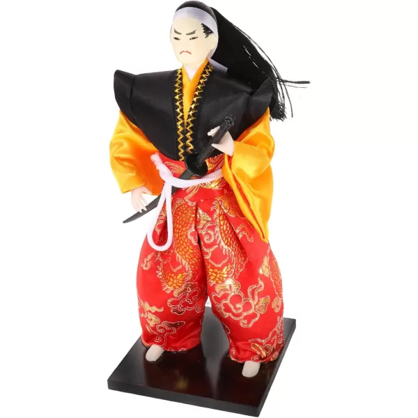 imageToyvian Samurai Figure Collectable Doll Japanese Samurai Statue Action Figurine Ornament Samurai Japanese Figurine Ornament Desktop Decor