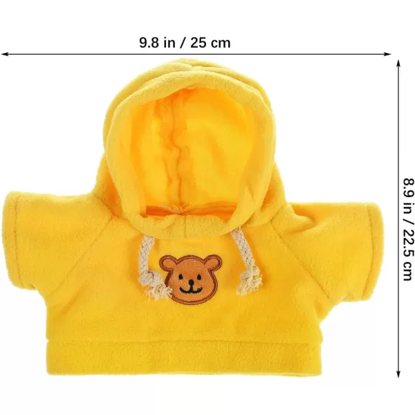 imageToyvian Stuffed Bear Clothes Toy Clothes for Dolls  Plush Toy Bear Sweater Outfits  Plush Bear Dolls Hoodie 3PCS  2 Bear Hoodies and 1 Bear Sweater for Crafts