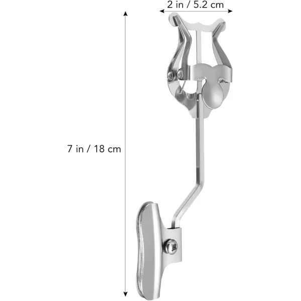 imageToyvian Trombone Lyre Clip Trumpet Trombone Sheet Music Clip Trombone Lyre Sheet Clip Music ClampOn Holder for Trombone Musicians Silver