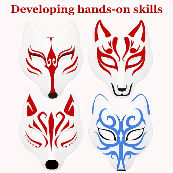 imageUnpainted Blank Cat Therian Masks DIY Plain Mask Paintable Animal Masquerade Masks Mache Base Decorate Halloween Masks  Fox Masks White Paper Wolf Masks