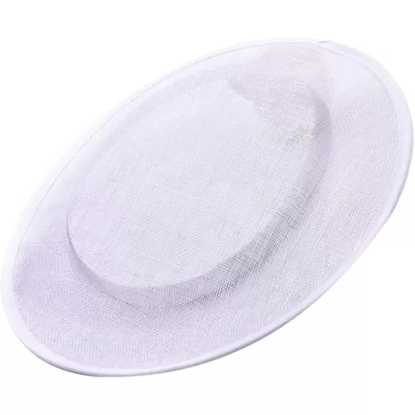 imageToyvian 2 Pack Fascinator Hat Base Church Wedding hat Base Women Sinamay Base Sinamay hat Base Women Sinamay HatWhite