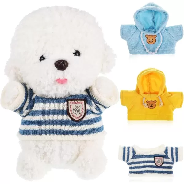 imageToyvian Stuffed Bear Clothes Toy Clothes for Dolls  Plush Toy Bear Sweater Outfits  Plush Bear Dolls Hoodie 3PCS  2 Bear Hoodies and 1 Bear Sweater for Crafts