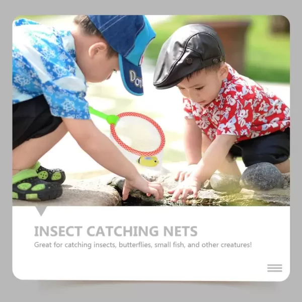 image14pcs Fishing Nets Plastic Mesh Butterfly Net Catch Net Mesh Fish Nets for Random Color