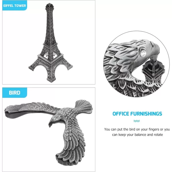 imageTOYMYTOY Balance Toy Balance Bird Eiffel Tower 1 Set Balancing Bird Ornament Physics Balance Eagle Model Modern Home Decor Tabletop Decoration Self Balancing Eagle Eiffel Tower Metal Eiffel Tower