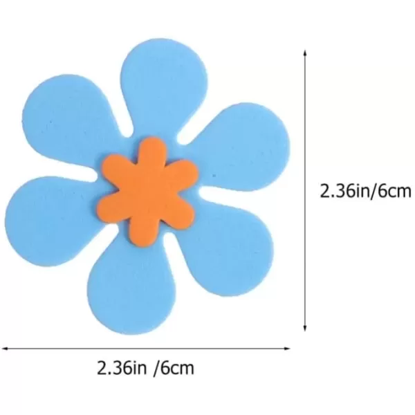 imageToyvian Cartoon Stickers 160pcs Foam Flower Sticker Self Adhesive Floral Stickers Sticker Kids Arts Craft Supplies DIY Greeting Cards Home Decor Random Color Adhesive Stickers