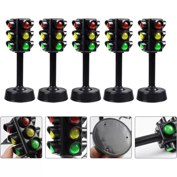 imageToyvian Miniature Toys 12 Pieces Traffic Mini Light Traffic Light Traffic Light lamp Signals Lamp Toy Educational Toys