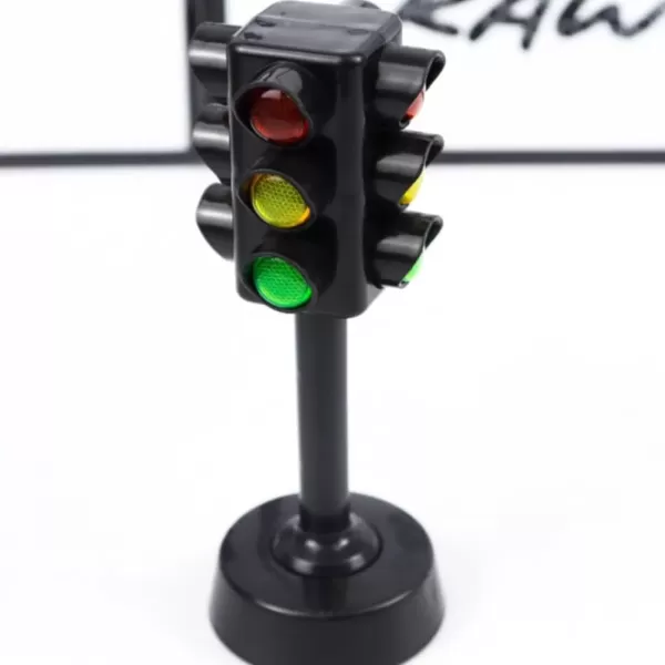 imageToyvian Miniature Toys 12 Pieces Traffic Mini Light Traffic Light Traffic Light lamp Signals Lamp Toy Educational Toys