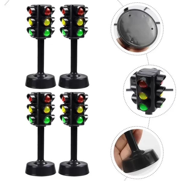 imageToyvian Miniature Toys 12 Pieces Traffic Mini Light Traffic Light Traffic Light lamp Signals Lamp Toy Educational Toys