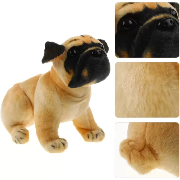 imageToyvian Plush Pug Stuffed Animal Pug Toy Cute Puppy Plush Dog Animal Comfortable Plush Dog Kids 13inch