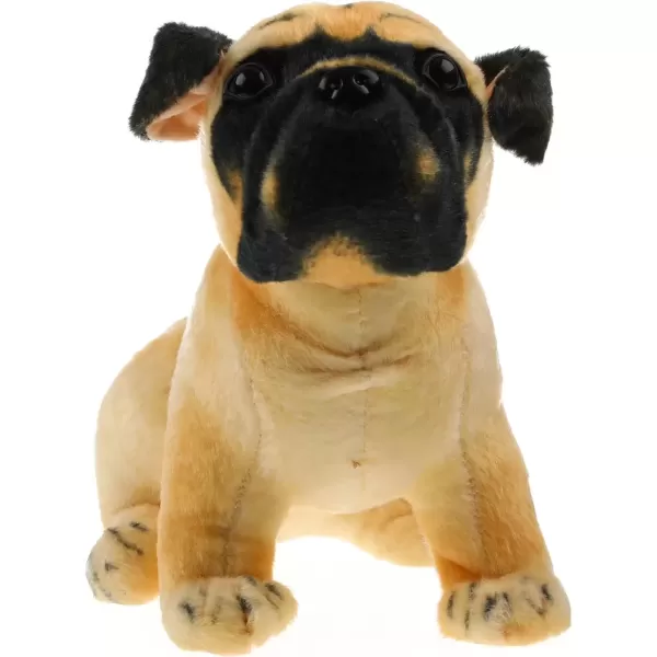 imageToyvian Plush Pug Stuffed Animal Pug Toy Cute Puppy Plush Dog Animal Comfortable Plush Dog Kids 13inch