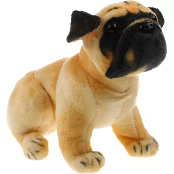 imageToyvian Plush Pug Stuffed Animal Pug Toy Cute Puppy Plush Dog Animal Comfortable Plush Dog Kids 13inch