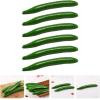 imageToyvian 12 Pcs Artificial Artificial Green Cucumber Foam Cucumber Model Toy Fake Foam Vegetable Cucumber Foam Lifelike