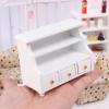 imageToyvian 1pc Miniature Food and Play Cabinet Wood Furniture Home Decoration Miniature Display Case Wooden Dollhouse Furniture 1 12 Scale Dresser Decor Mini House Chest Mini House Model Doll