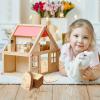 imageToyvian 36Pcs Wooden Fairy Doors Unpainted Mini Door Blank Fairy House Doors Unfinished Dollhouse Craft Door Mini Blank Garden Door for Painting Fairy Doors for Trees Outdoor