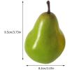 imageToyvian 4pcs Fake Pears Artificial Fruits Artificial Vivid Green Pears for Home Fruit Shop Supermarket Desk Office Restaurant Decorations Props